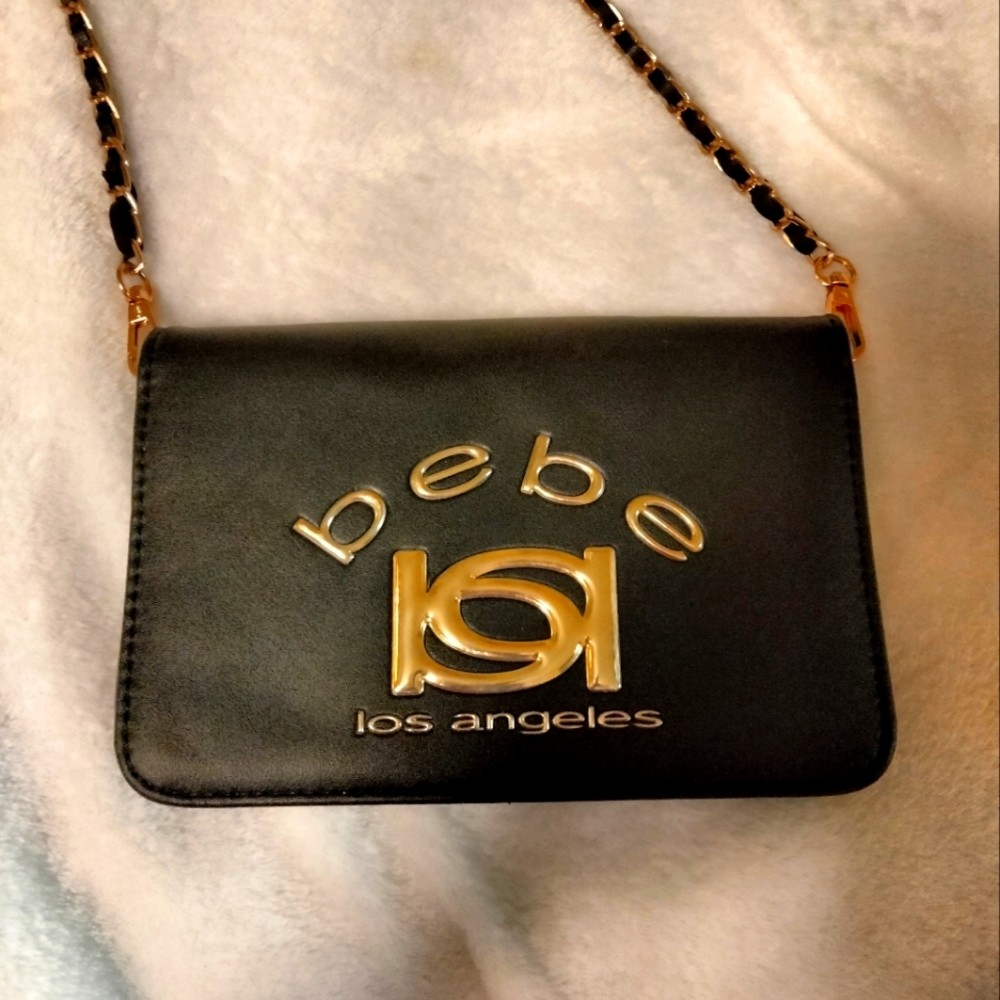 Bebe black clutch